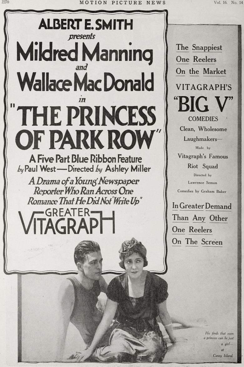 The Princess of Park Row poster background