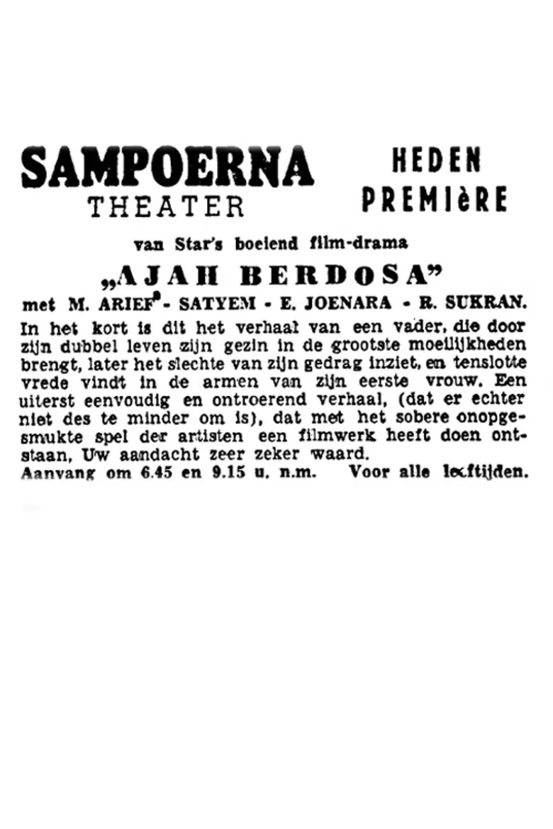 Ajah Berdosa poster background