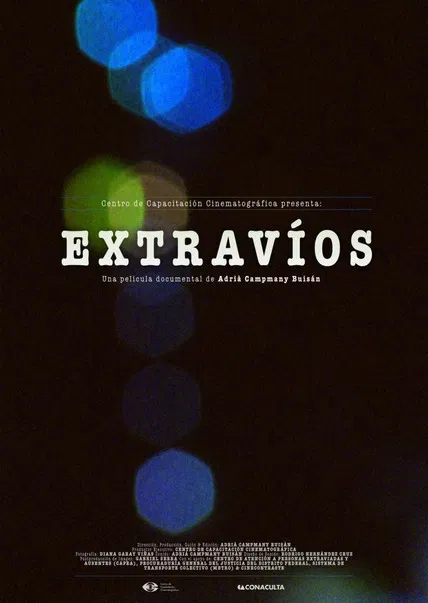 Extravíos poster background