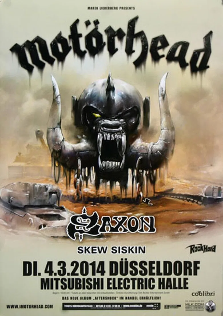 Motörhead – Aftershock In Düsseldorf 2014 poster background