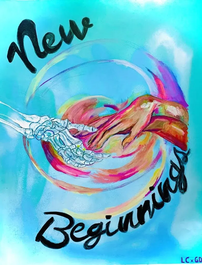 New Beginning poster background