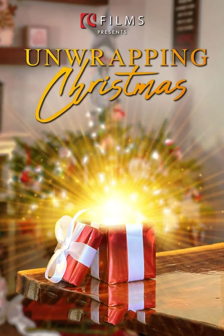 Unwrapping Christmas poster background