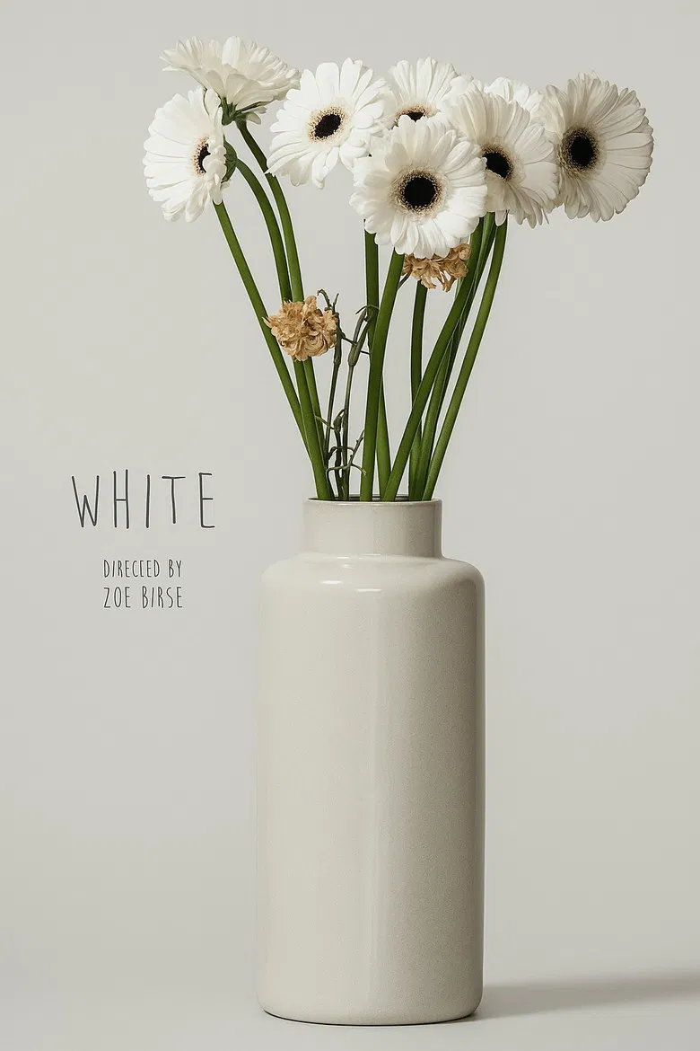White poster background