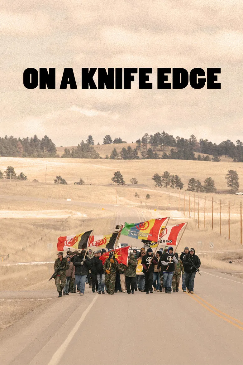On a Knife Edge poster background