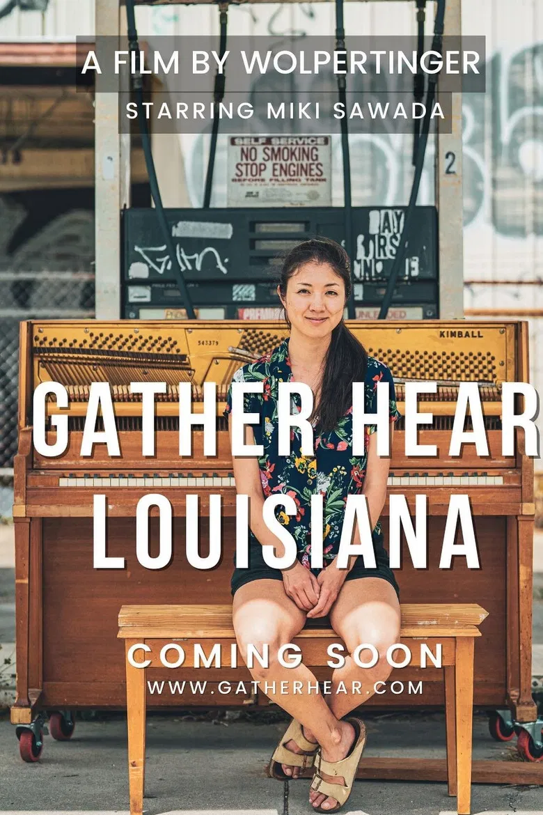 Gather Hear Louisiana poster background