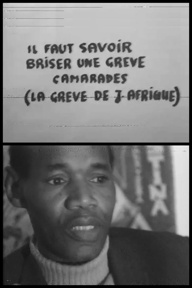 Grève à Jeune Afrique poster background