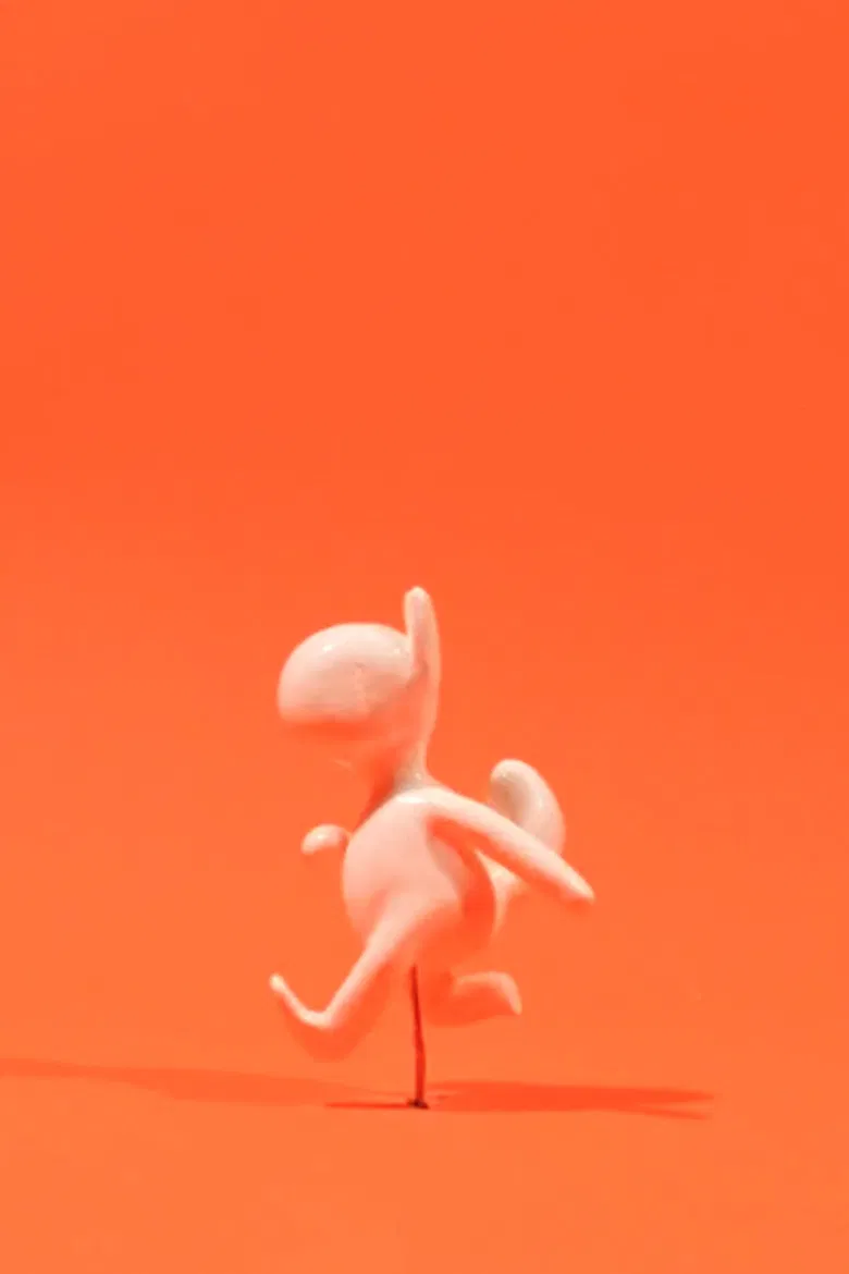 The running Cat-boy poster background