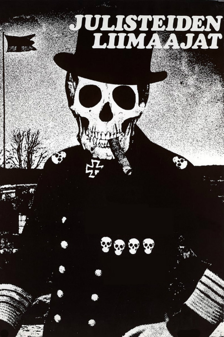 Julisteiden liimaajat poster background