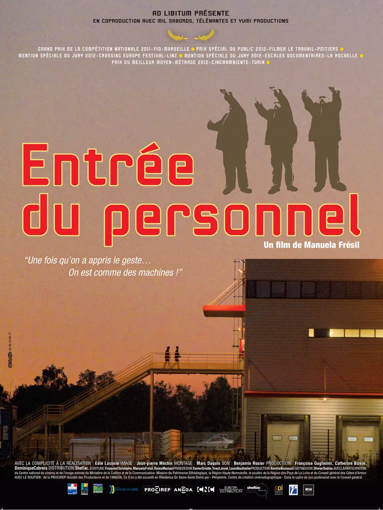 Entrée du personnel poster background