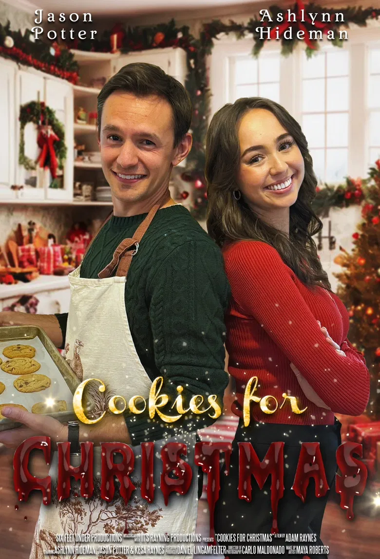 Cookies for Christmas poster background