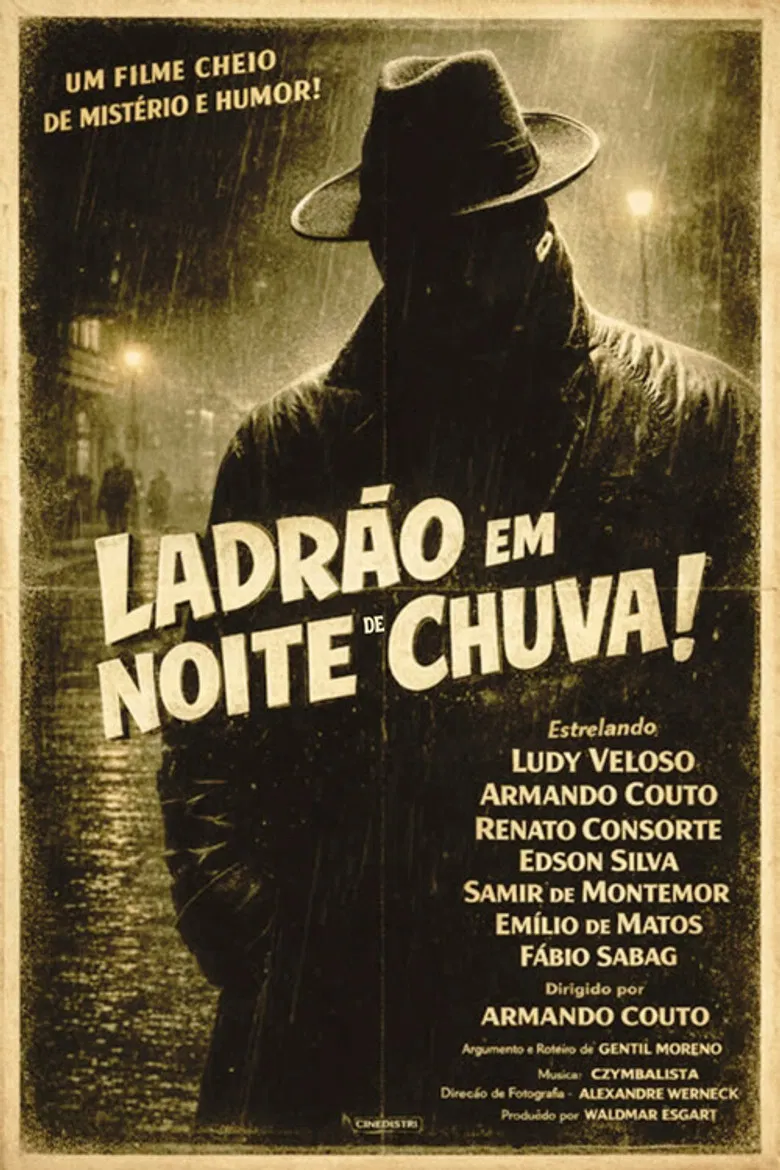 Ladrão em Noite de Chuva poster background