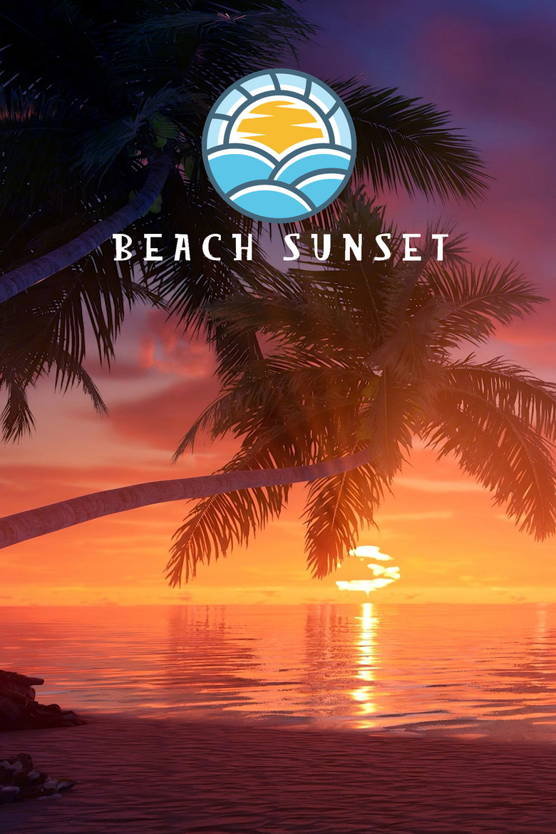 Beach Sunset poster background