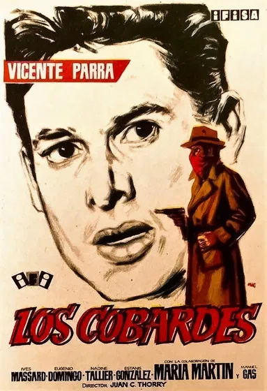 Los cobardes poster background