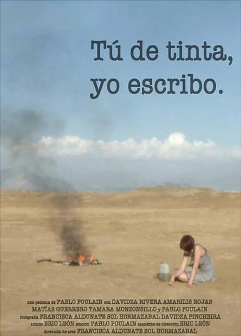 Tú de tinta, yo escribo poster background