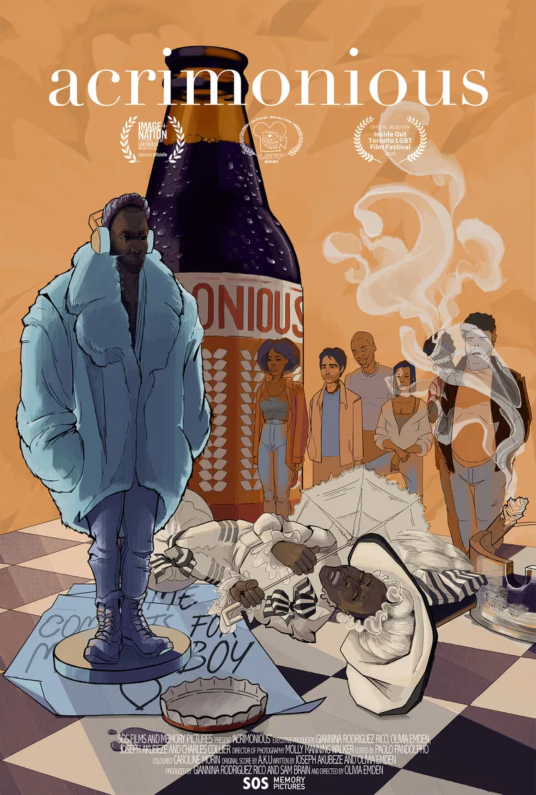 Acrimonious poster background