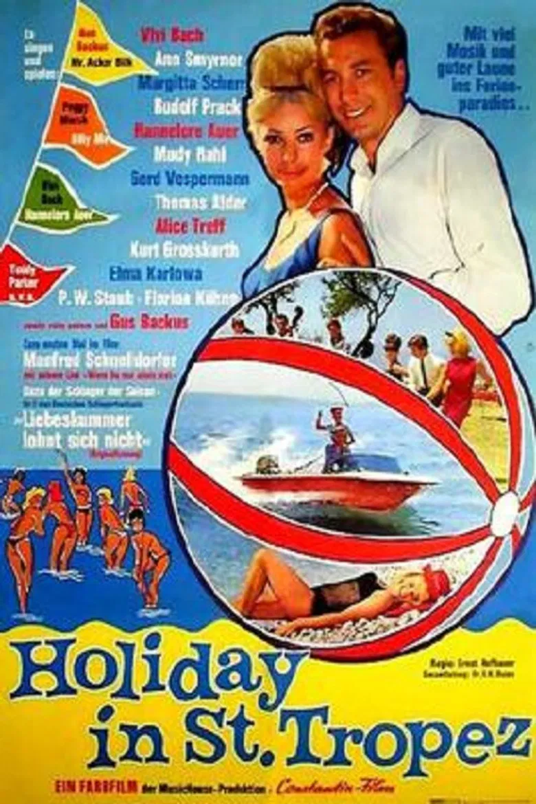 Holiday in St. Tropez poster background