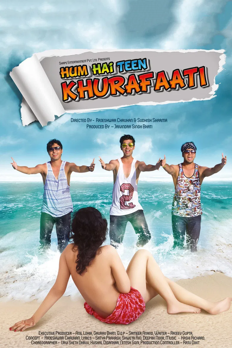 Hum Hai Teen Khurafaati poster background