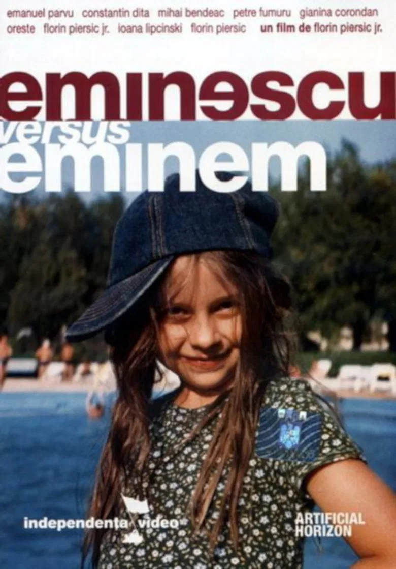 Eminescu versus Eminem poster background