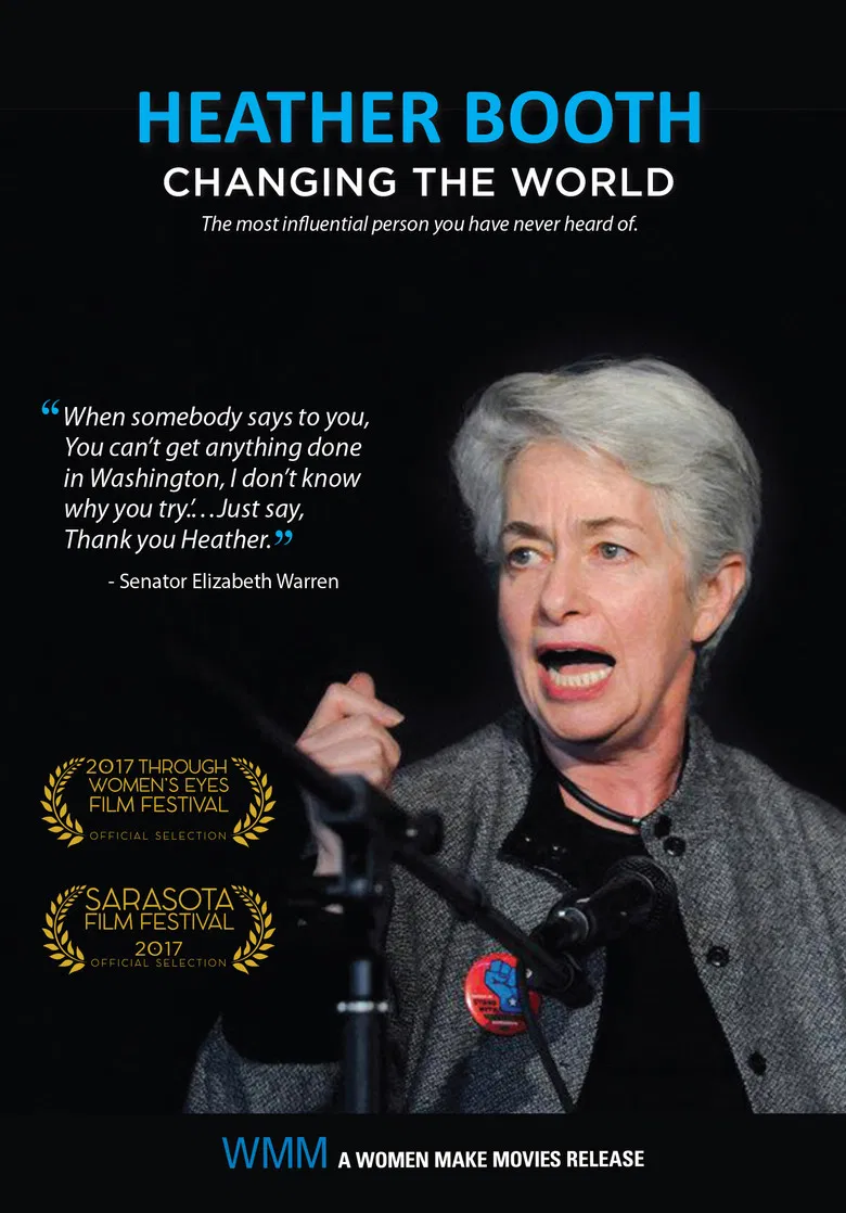 Heather Booth: Changing the World poster background