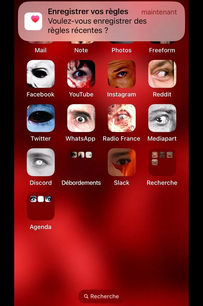 xena's body (a menstrual auto-investigation using an iphone) poster background