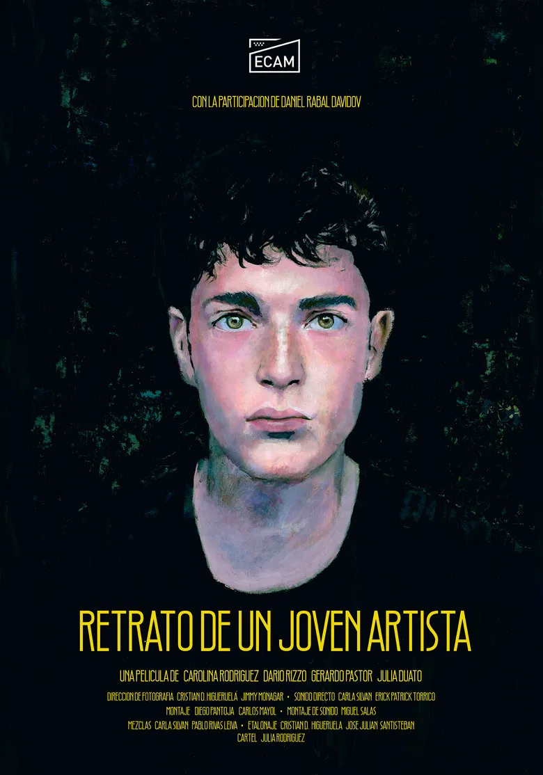 Retrato de un joven artista poster background