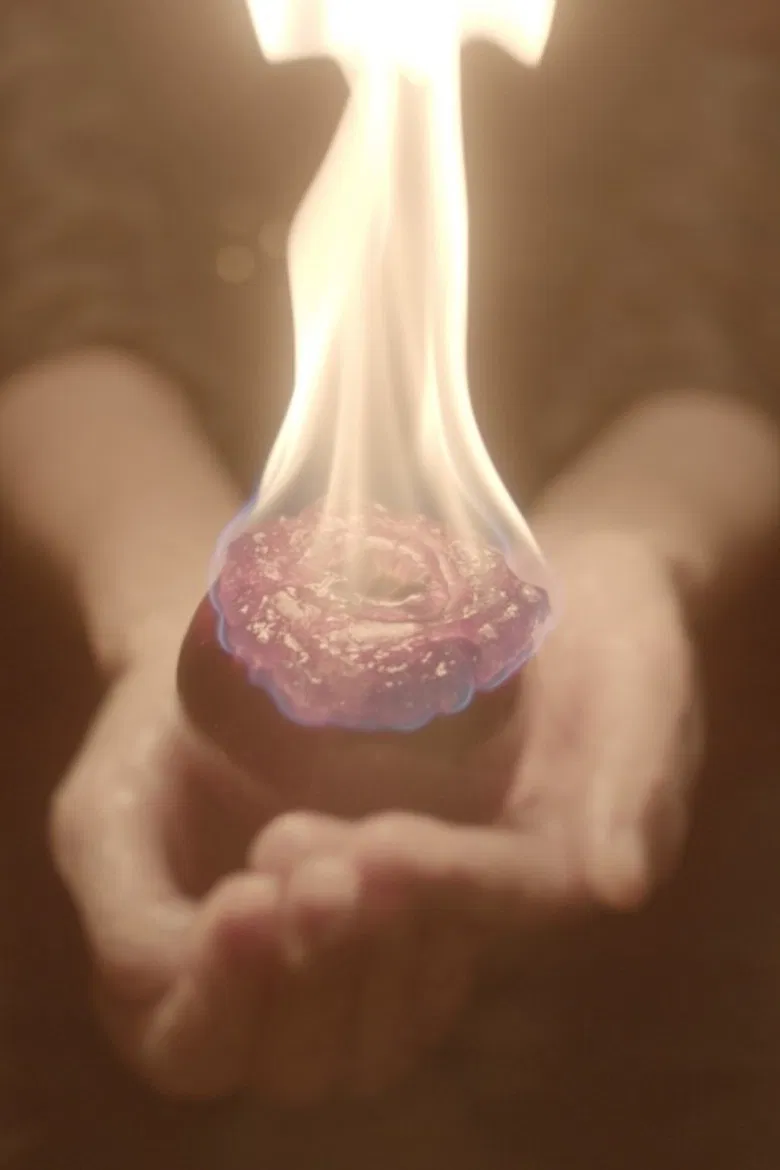 I Was Made From Burning Apples poster background