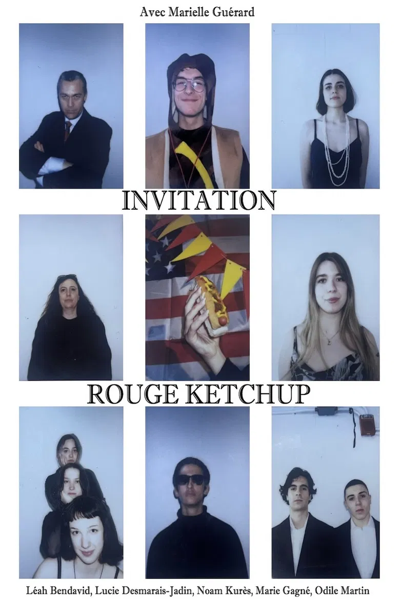 Invitation Rouge Ketchup poster background