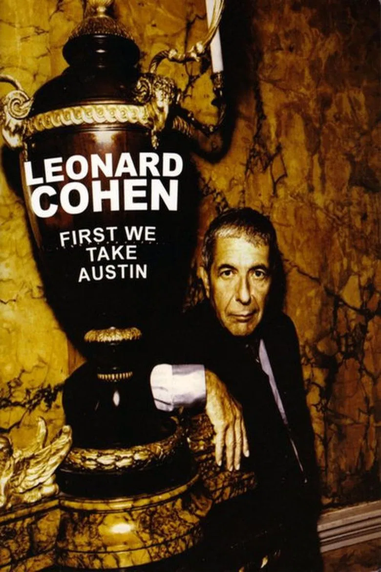 Leonard Cohen: First We Take Austin poster background