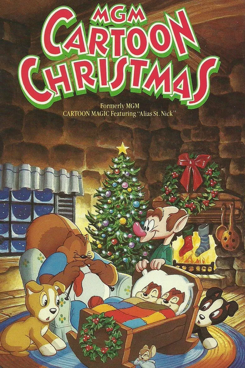 MGM Cartoon Christmas poster background