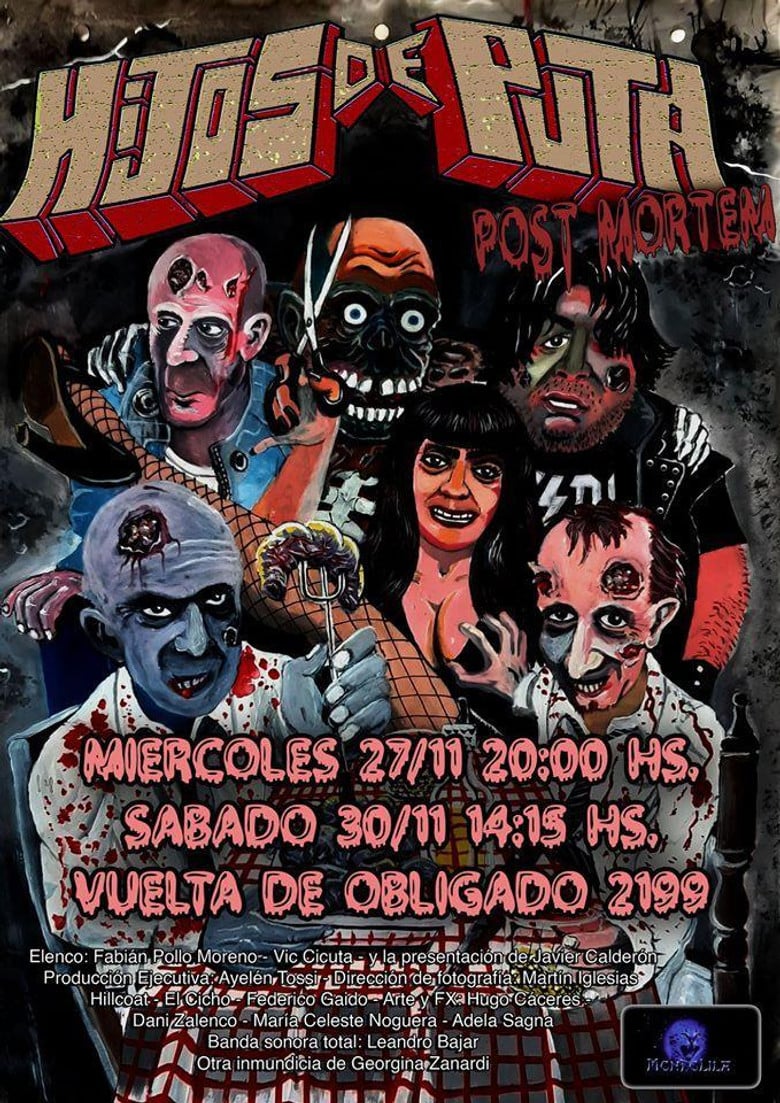 Hijos de puta post mortem poster background