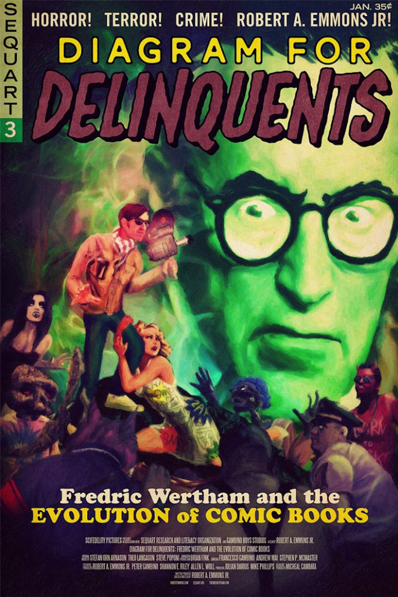 Diagram for Delinquents poster background
