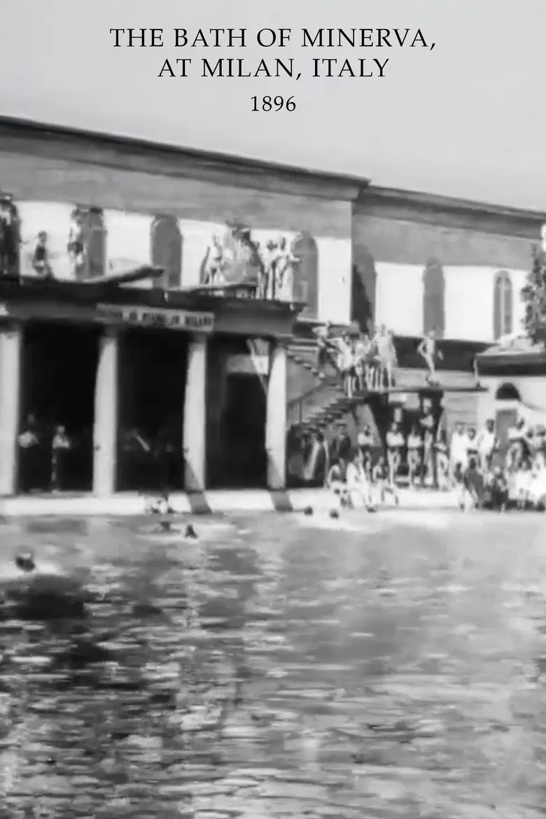 The Bath of Minerva, at Milan, Italy poster background
