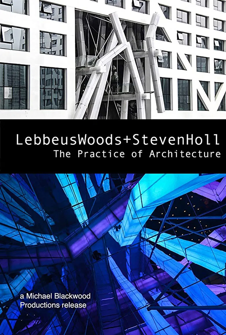 Lebbeus Woods + Steven Holl: The Practice of Architecture poster background