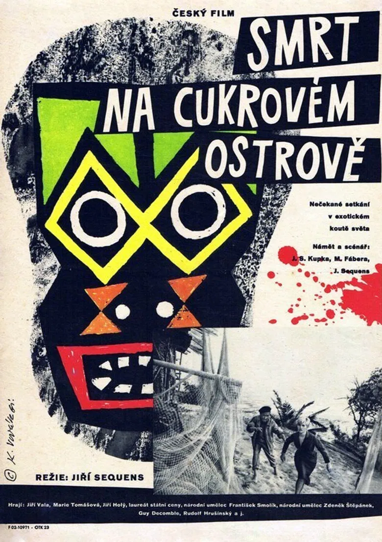 Smrt na Cukrovém ostrově poster background
