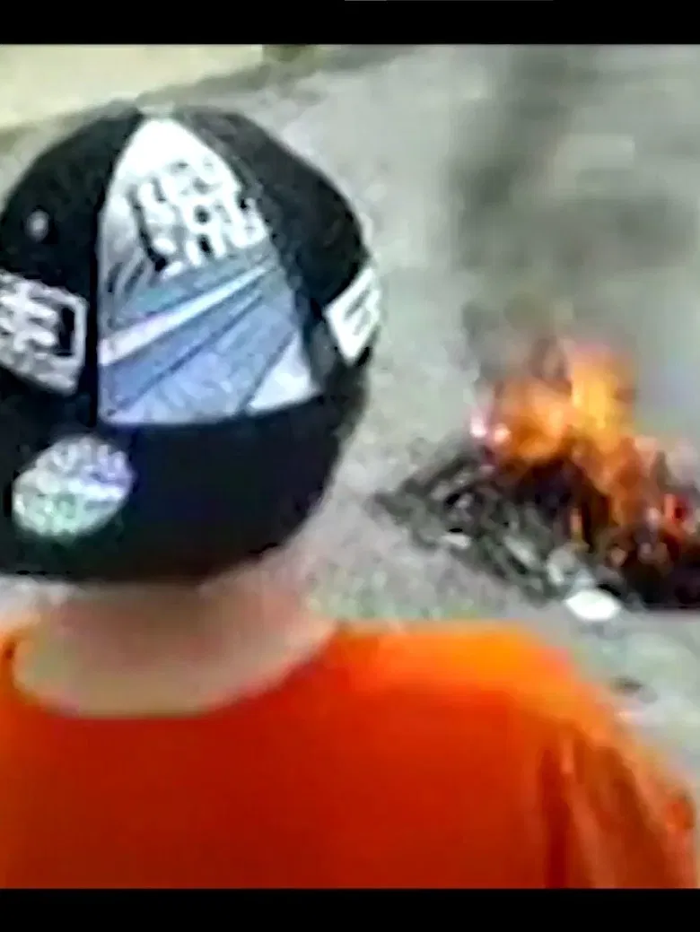 Toys on Fire poster background