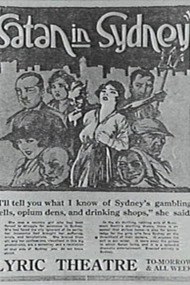 Satan in Sydney poster background