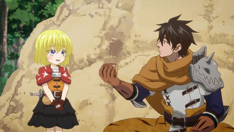 Hajime and Lirui in the village