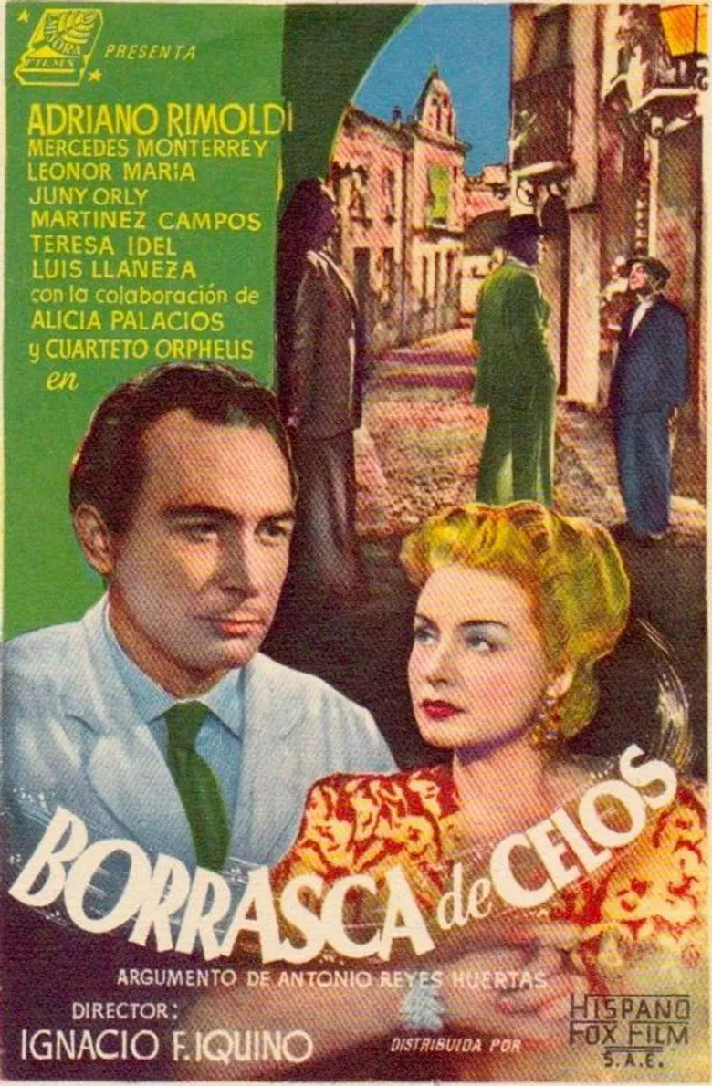 Borrasca de celos poster background