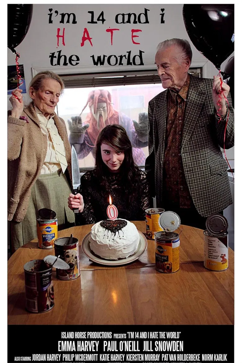 I'm 14 and I Hate the World poster background