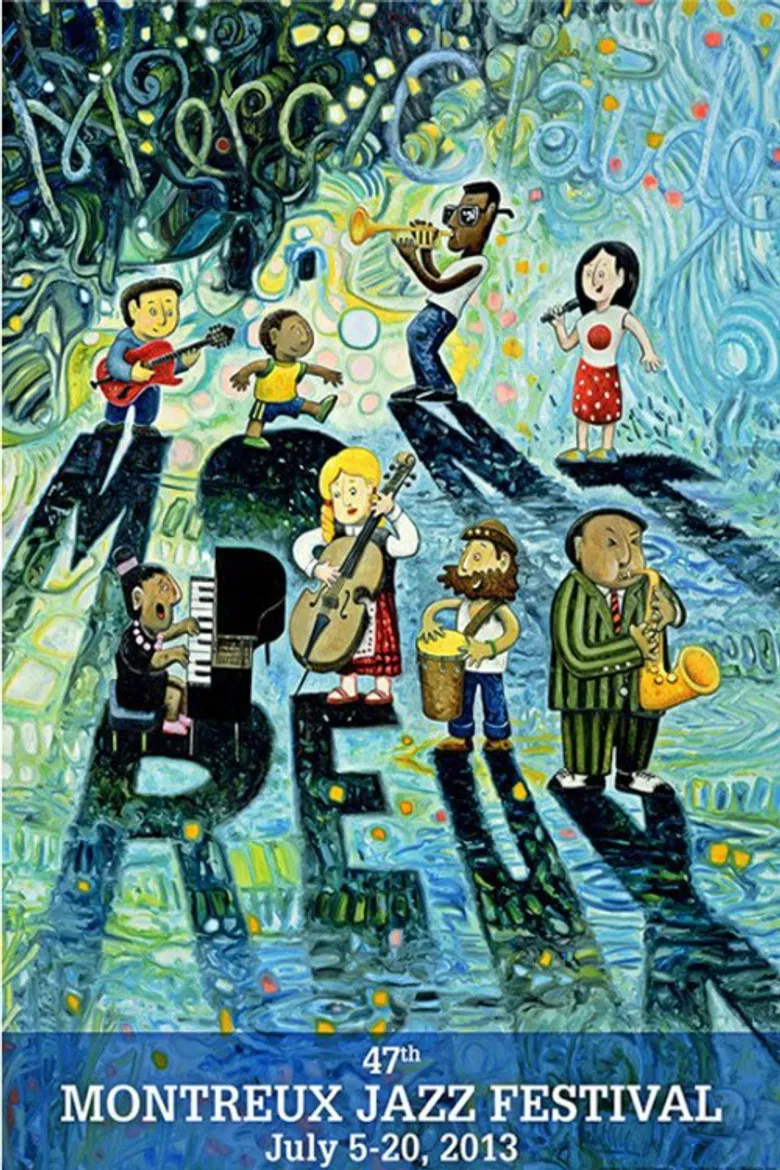 Marcus Miller - Montreux Jazz Festival 2013 poster background