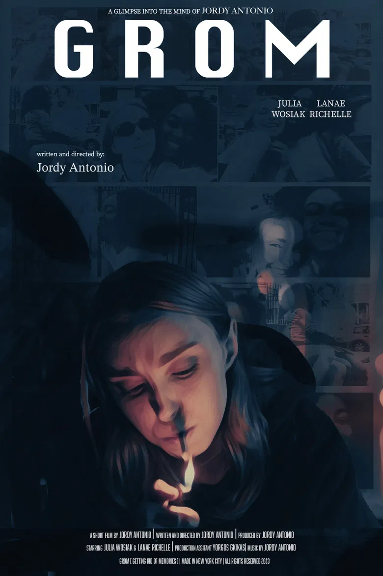 G R O M poster background