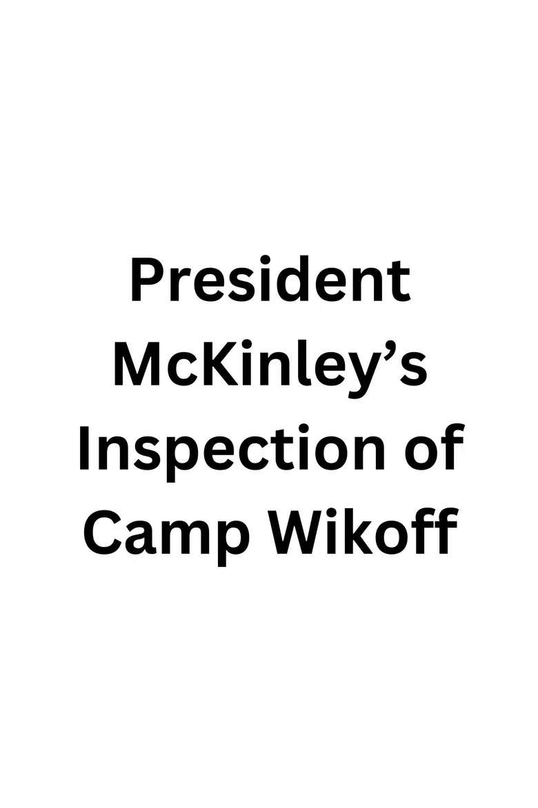 President McKinley's Inspection of Camp Wikoff poster background