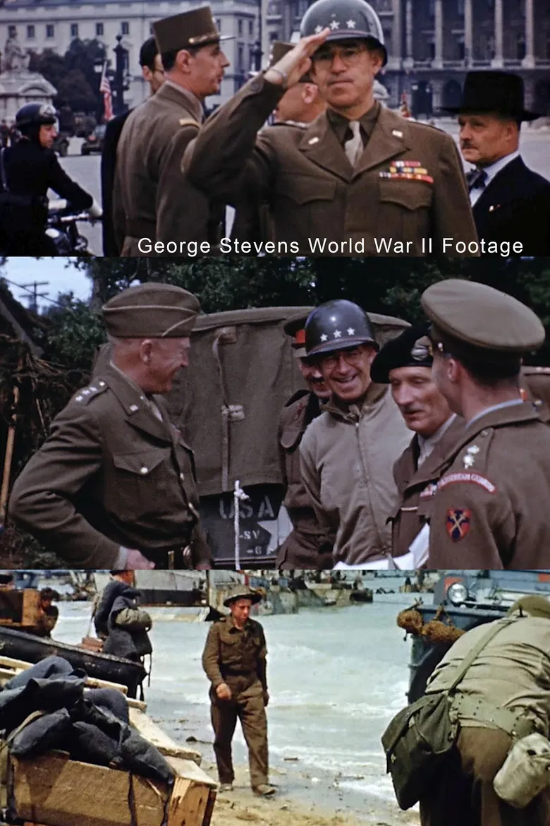 George Stevens World War II Footage poster background