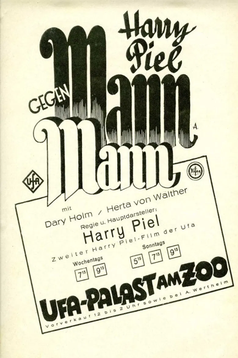 Man Against Man poster background