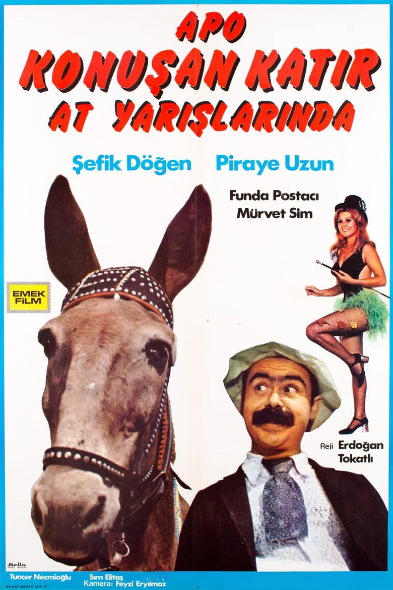 Apo Konuşan Katır At Yarışlarında poster background