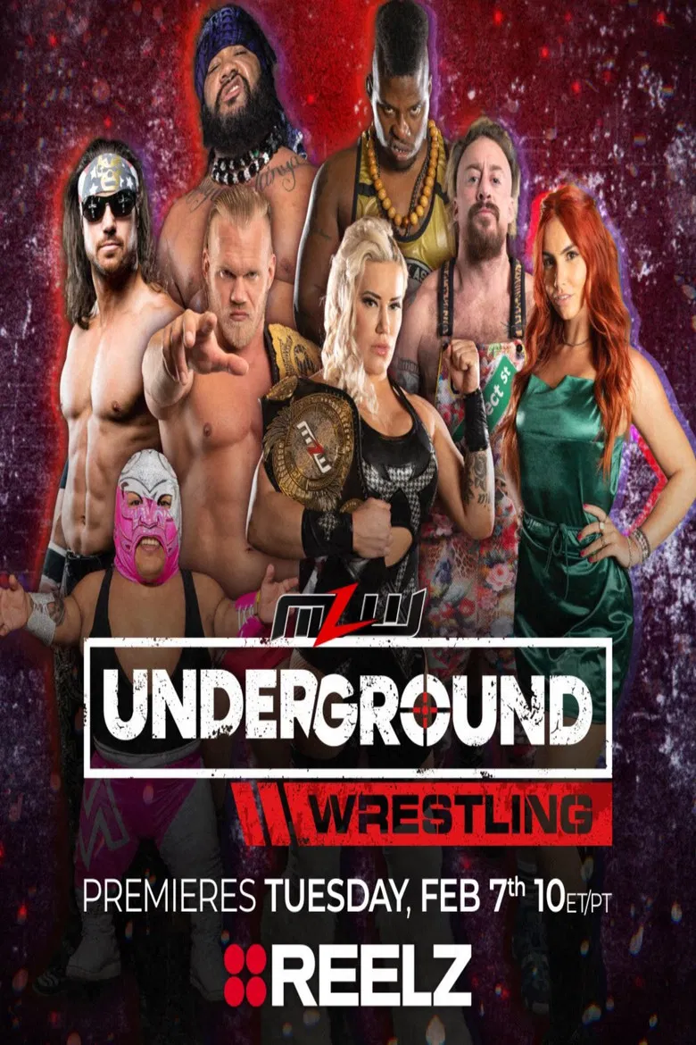 MLW Underground Wrestling poster background
