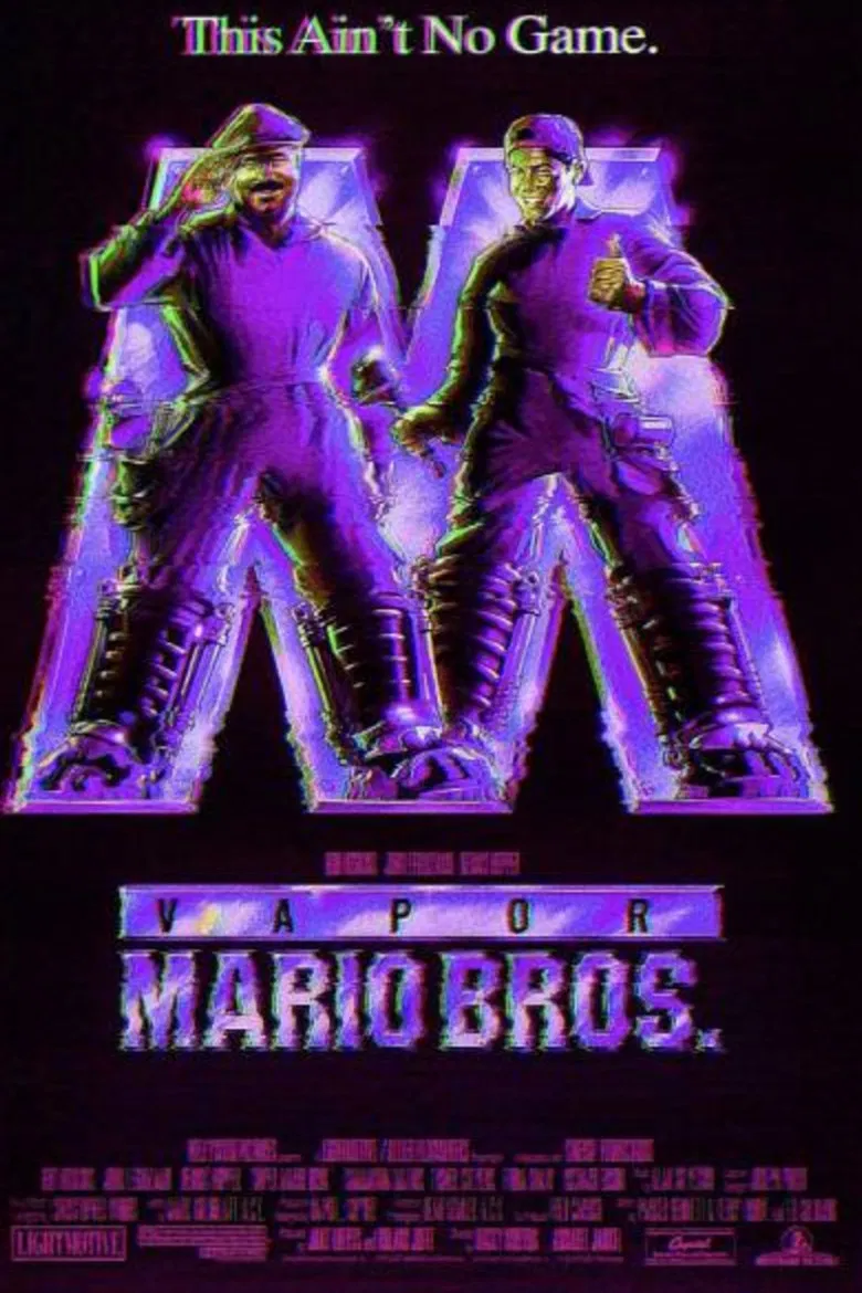 vapor mario poster background