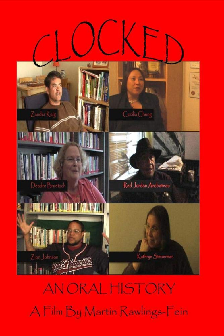 Clocked poster background