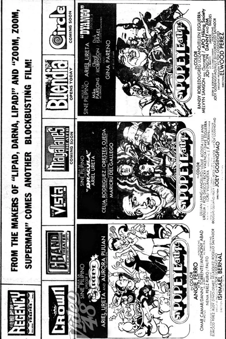 Si Popeye, Atbp poster background