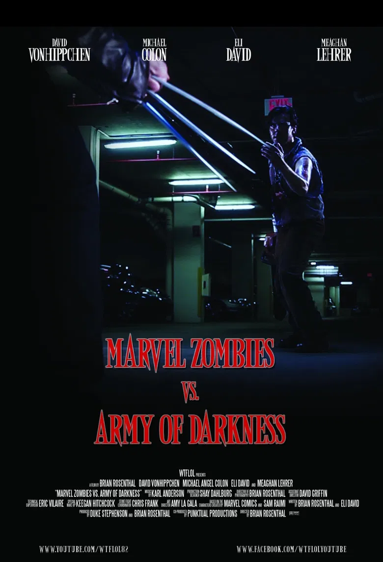 Ash vs. Marvel Zombies poster background